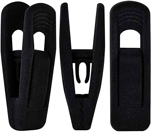 Pinces à cintres en velours noir, lot de 20, pinces antidérapantes en velours pour cintres de costumes, pantalons et jupes, pinces robustes idéales pour les cintres fins en tissu floqué. Pinces à cintres en velours noir, lot de 20, pinces antidérapantes en velours pour cintres de costumes, pantalons et jupes, pinces robustes idéales pour les cintres fins en tissu floqué.